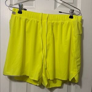 Lululemon Athletica Neon Yellow Athletic Shorts